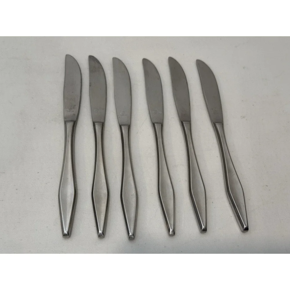 Lot of 6 Vintage Montgomery Ward Stainless Japan 9